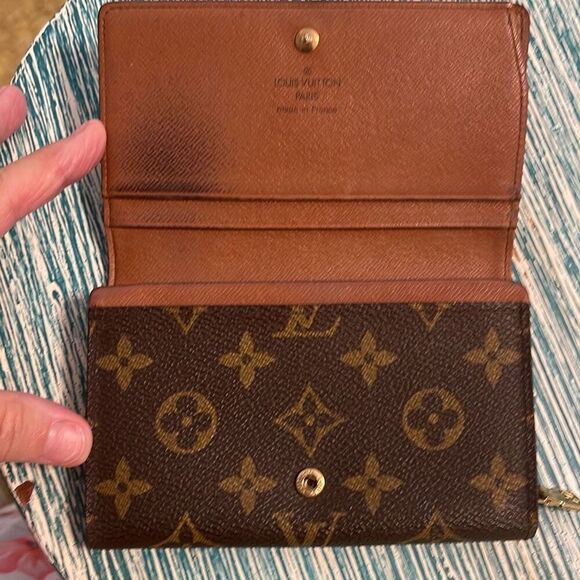 Louis Vuitton Brown Monogram Porte-Amon air Tresor Wallet - Picture 7 of 15
